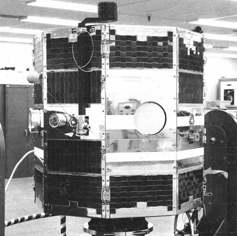 Image of the OV3-3 satellite before launch